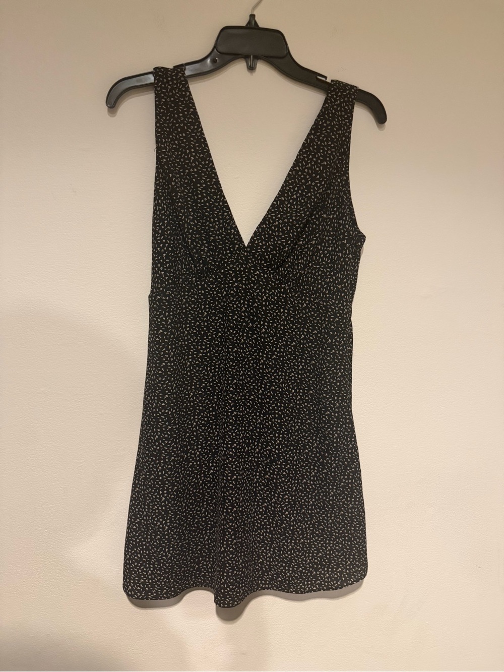 Lola Grace Black Dress with Cream Abstract Spot Print